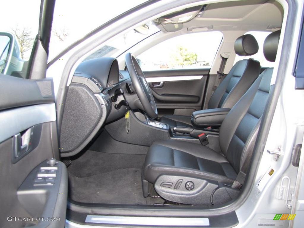 Black Interior 2008 Audi A4 2.0T Sedan Photo #44657095