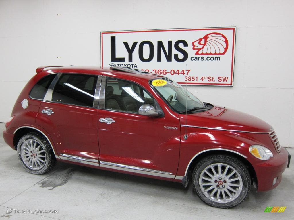 2006 PT Cruiser GT - Inferno Red Crystal Pearl / Pastel Pebble Beige photo #20