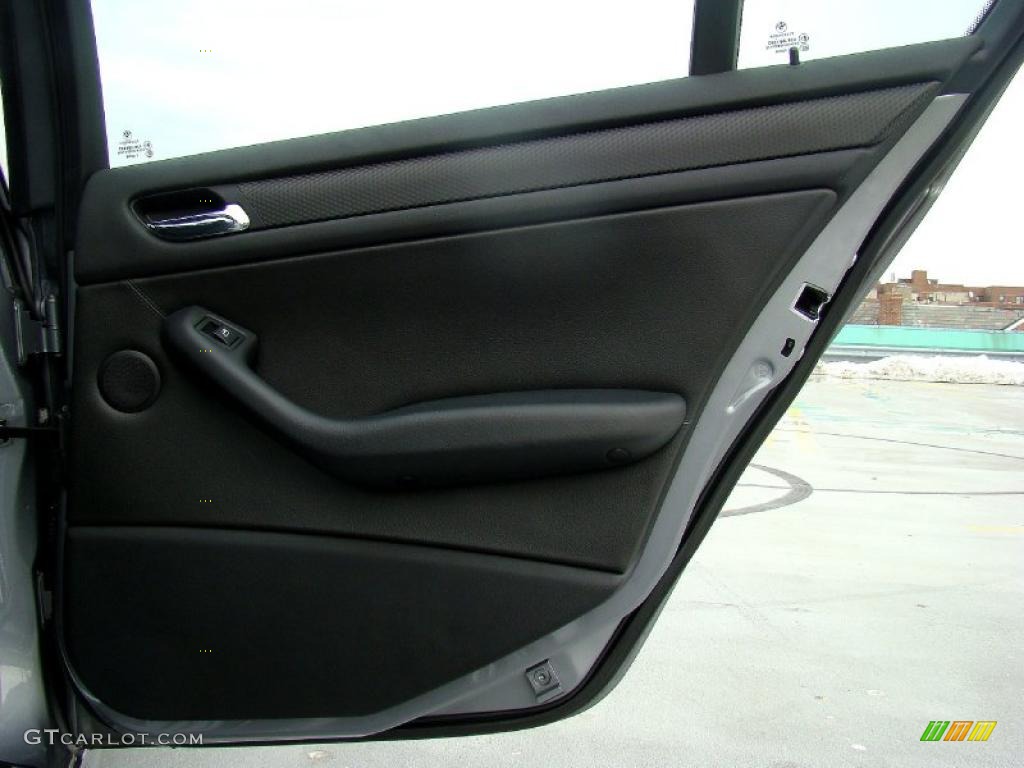 2004 3 Series 330i Sedan - Silver Grey Metallic / Black photo #38