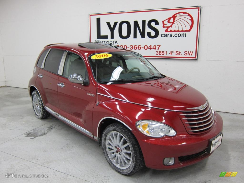 2006 PT Cruiser GT - Inferno Red Crystal Pearl / Pastel Pebble Beige photo #22