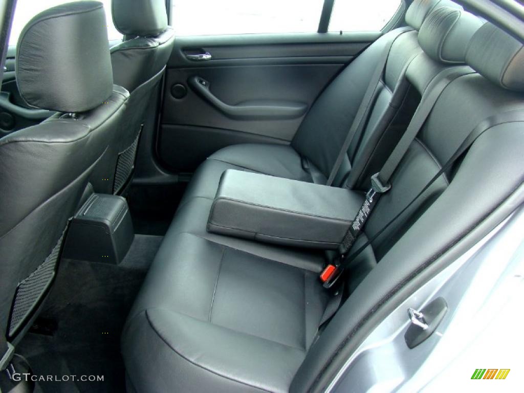 2004 3 Series 330i Sedan - Silver Grey Metallic / Black photo #40