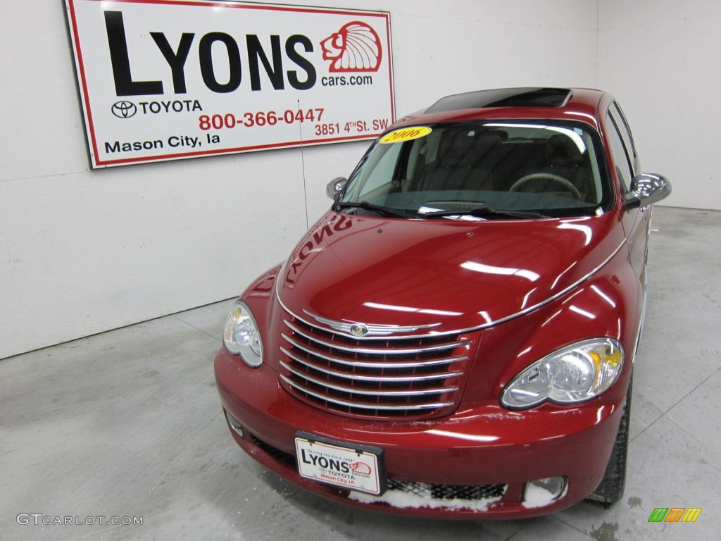 2006 PT Cruiser GT - Inferno Red Crystal Pearl / Pastel Pebble Beige photo #29