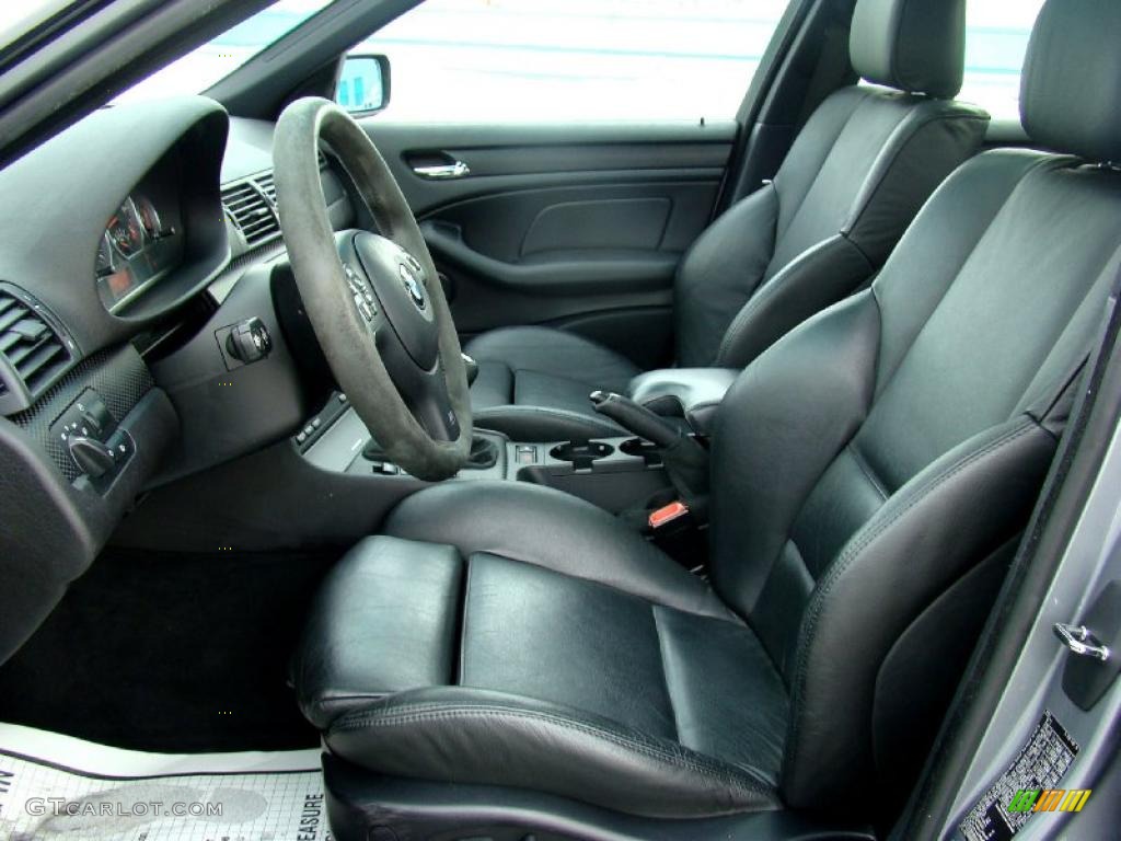 Black Interior 2004 BMW 3 Series 330i Sedan Photo #44657307