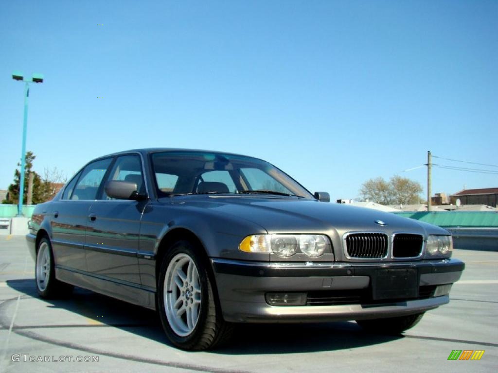 2001 7 Series 740iL Sedan - Stratus Metallic / Sand Beige photo #7