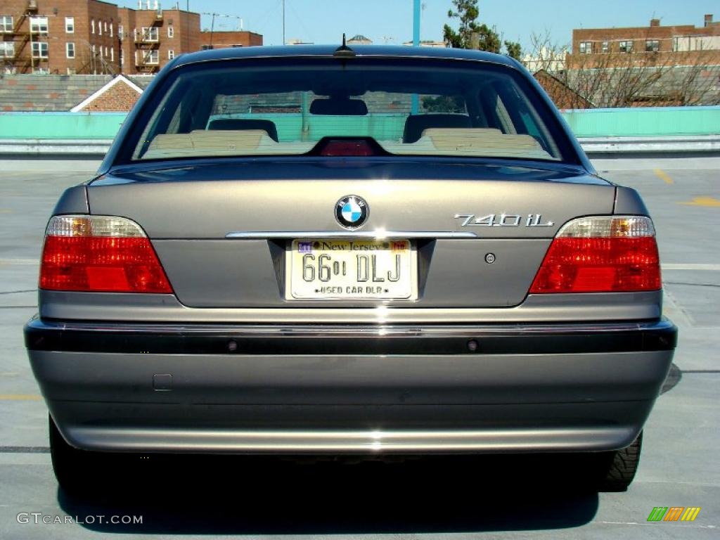 2001 7 Series 740iL Sedan - Stratus Metallic / Sand Beige photo #11