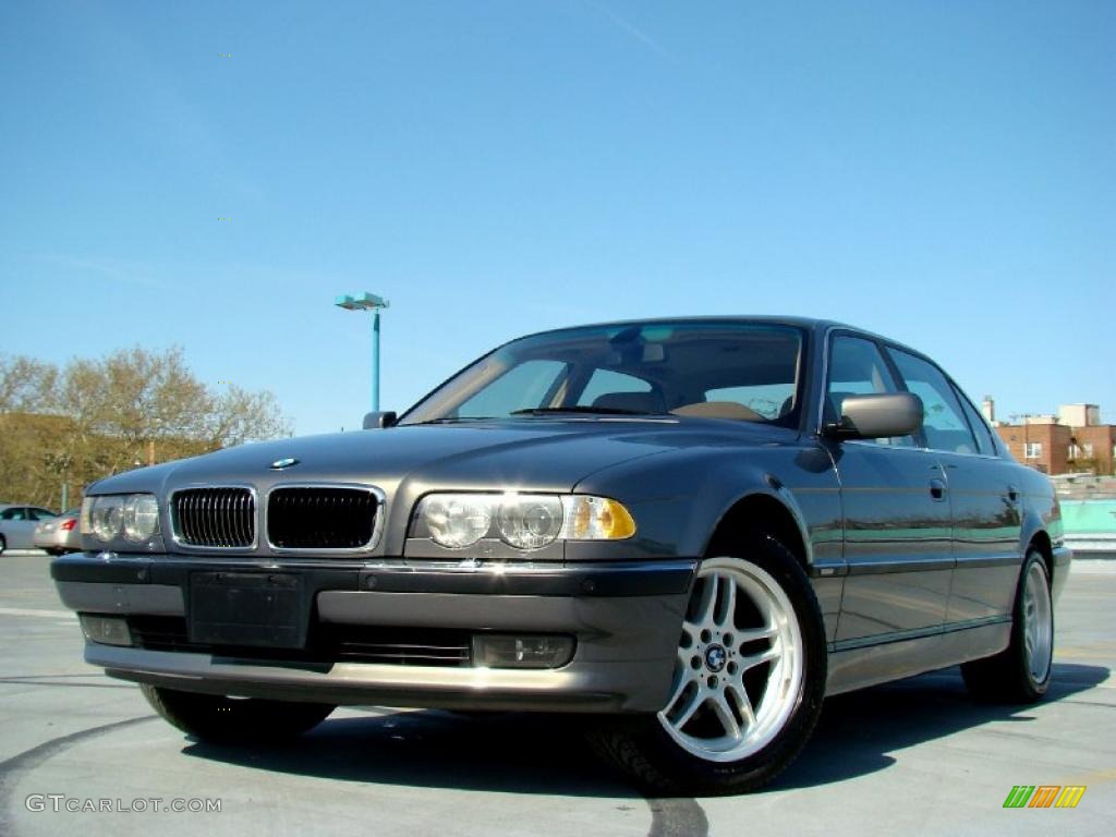 2001 7 Series 740iL Sedan - Stratus Metallic / Sand Beige photo #16