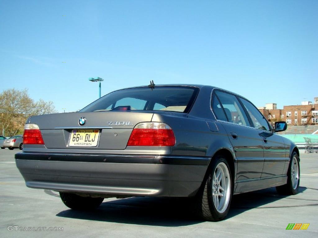 2001 7 Series 740iL Sedan - Stratus Metallic / Sand Beige photo #28