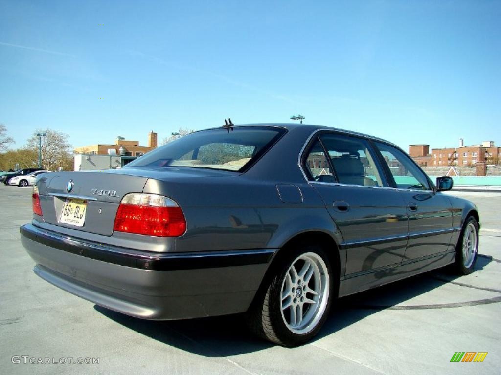 2001 7 Series 740iL Sedan - Stratus Metallic / Sand Beige photo #32