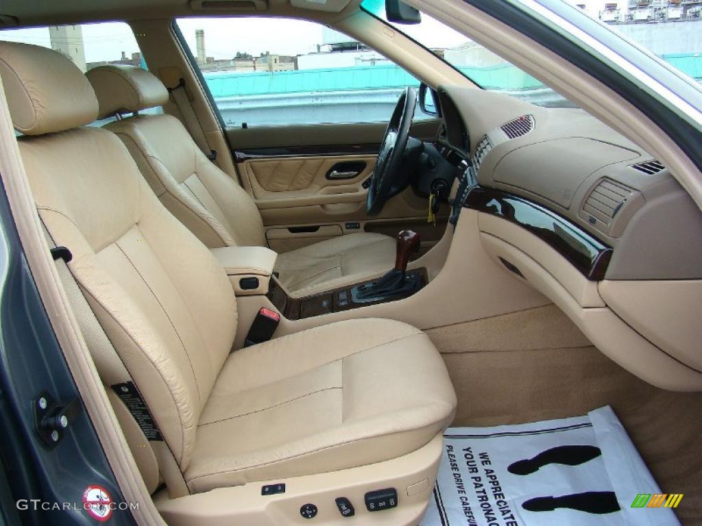 2001 7 Series 740iL Sedan - Stratus Metallic / Sand Beige photo #49