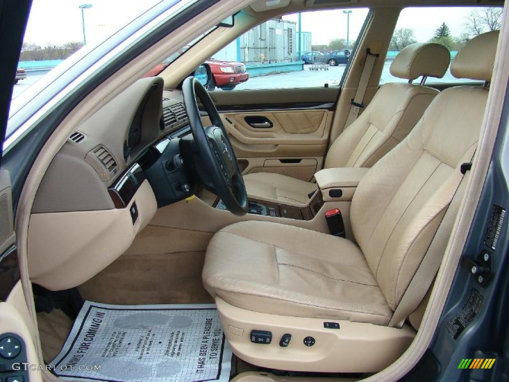 2001 7 Series 740iL Sedan - Stratus Metallic / Sand Beige photo #50
