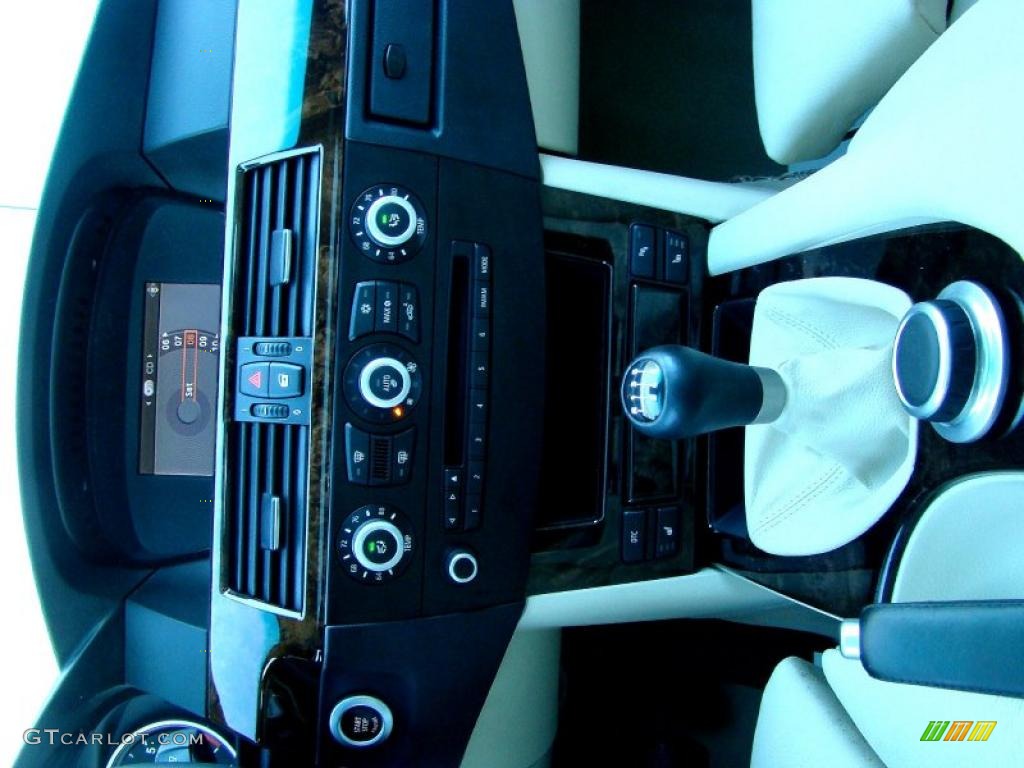 2008 5 Series 550i Sedan - Carbon Black Metallic / Cream Beige Dakota Leather photo #52