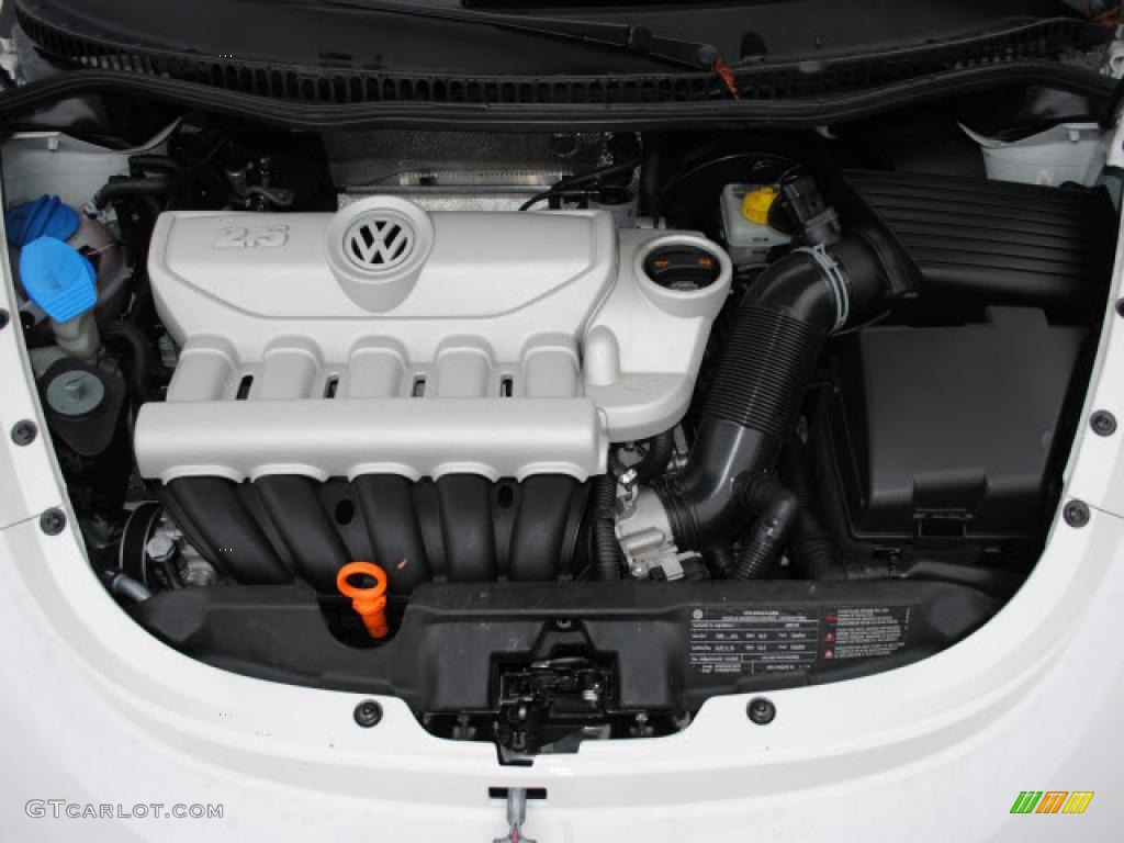 2009 Volkswagen New Beetle 2.5 Coupe 2.5 Liter DOHC 20-Valve 5 Cylinder Engine Photo #44661943