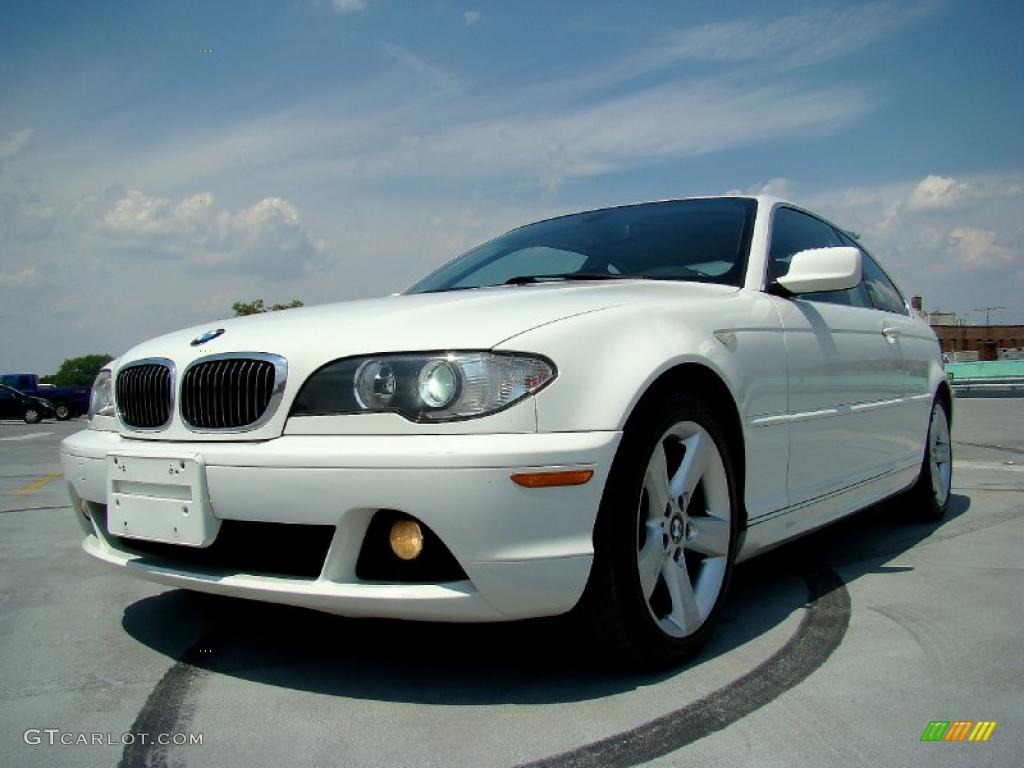 2004 3 Series 325i Coupe - Alpine White / Black photo #5