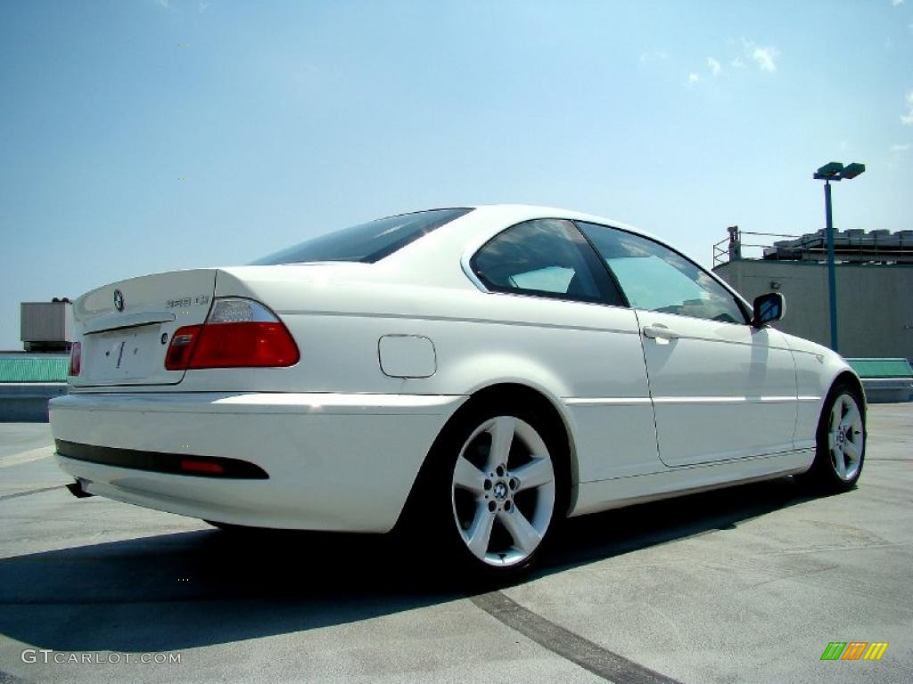 2004 3 Series 325i Coupe - Alpine White / Black photo #13