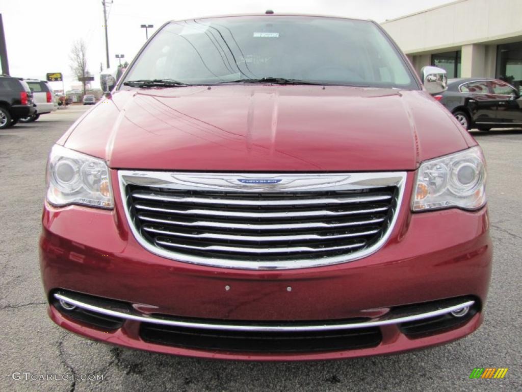 Deep Cherry Red Crystal Pearl 2011 Chrysler Town & Country Limited Exterior Photo #44663255