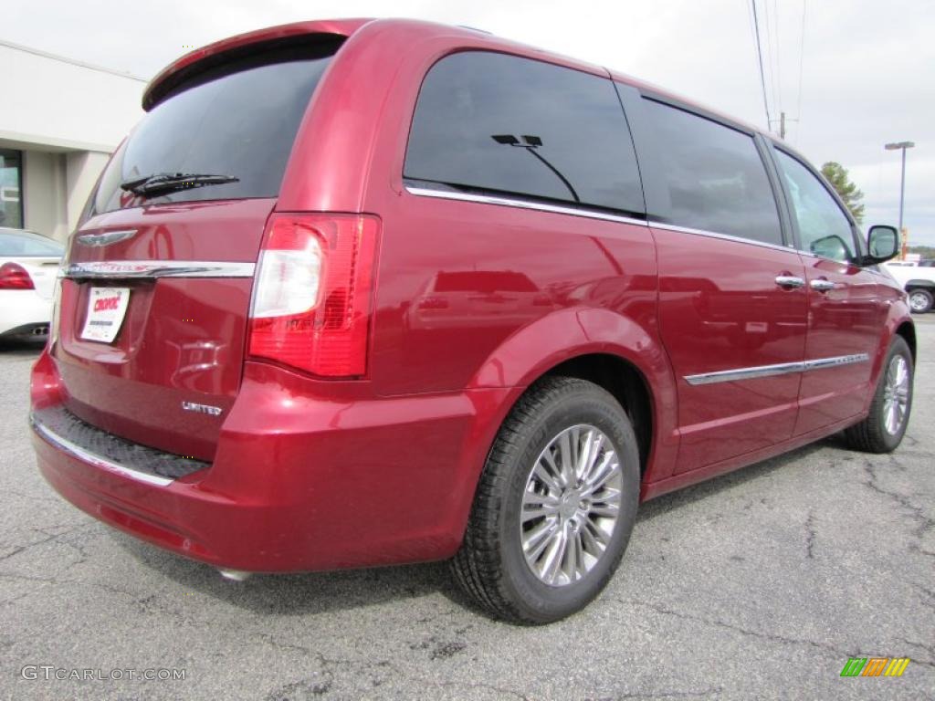 Deep Cherry Red Crystal Pearl 2011 Chrysler Town & Country Limited Exterior Photo #44663335