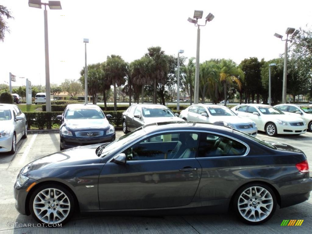 2008 3 Series 328i Coupe - Sparkling Graphite Metallic / Black photo #10