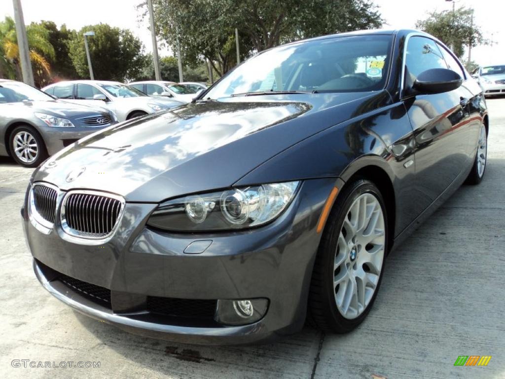 2008 3 Series 328i Coupe - Sparkling Graphite Metallic / Black photo #13