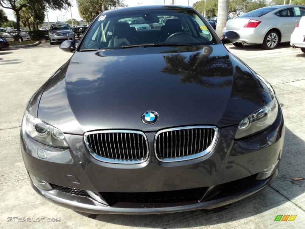 2008 3 Series 328i Coupe - Sparkling Graphite Metallic / Black photo #15