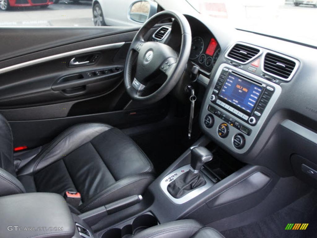 Titan Black Interior 2007 Volkswagen Eos 3.2 Photo #44664143