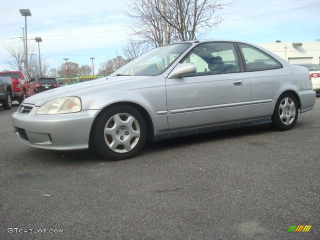 1999 Civic EX Coupe - Vogue Silver Metallic / Dark Gray photo #2