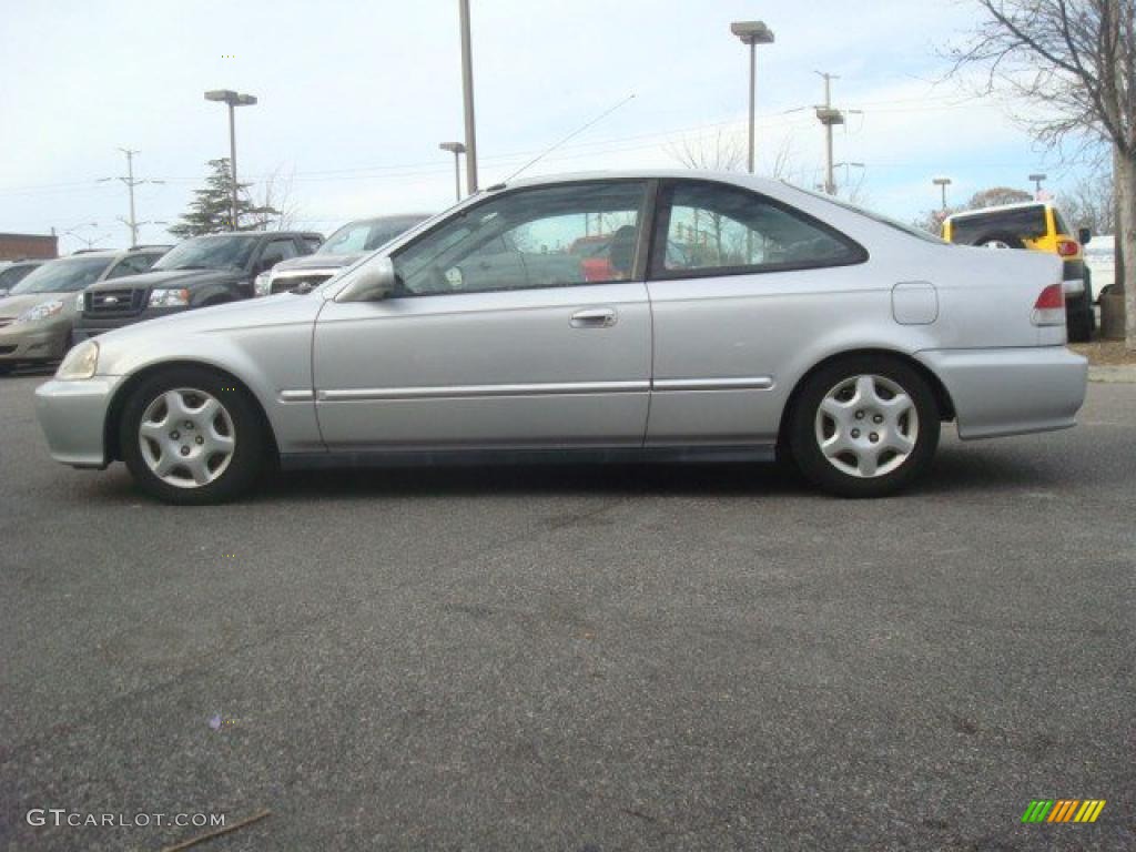 1999 Civic EX Coupe - Vogue Silver Metallic / Dark Gray photo #3