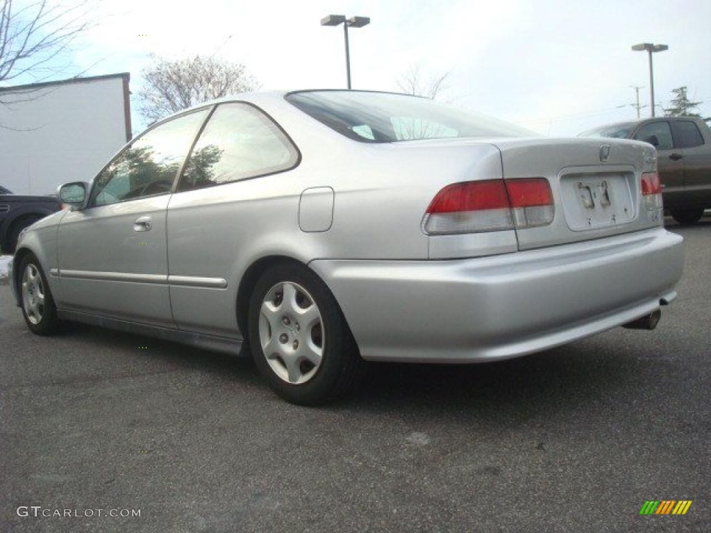 1999 Civic EX Coupe - Vogue Silver Metallic / Dark Gray photo #4