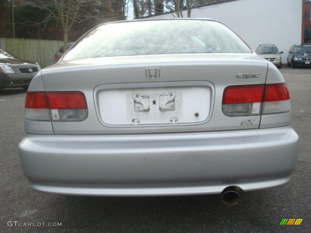 1999 Civic EX Coupe - Vogue Silver Metallic / Dark Gray photo #5