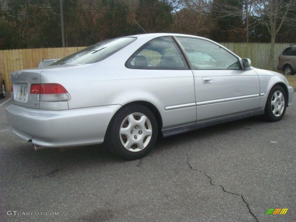 1999 Civic EX Coupe - Vogue Silver Metallic / Dark Gray photo #6