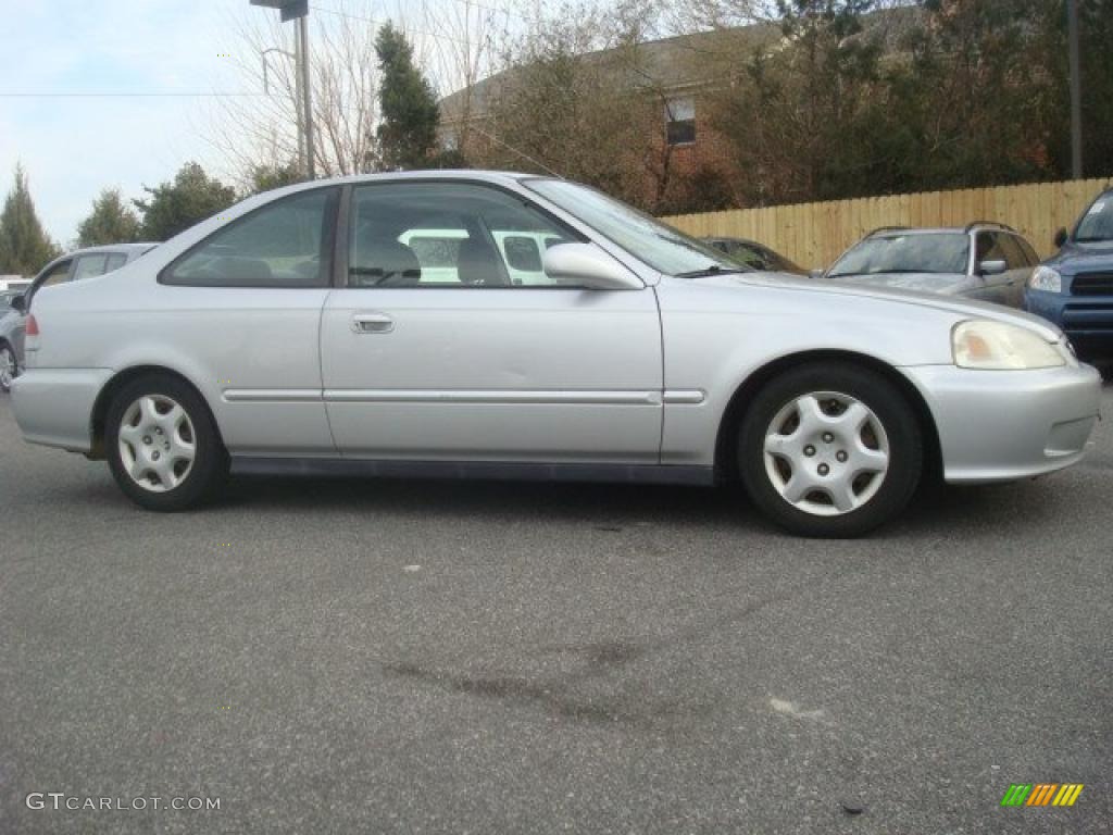1999 Civic EX Coupe - Vogue Silver Metallic / Dark Gray photo #7