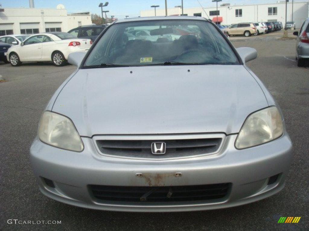 1999 Civic EX Coupe - Vogue Silver Metallic / Dark Gray photo #9