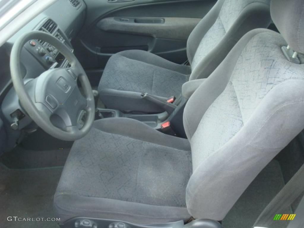 1999 Civic EX Coupe - Vogue Silver Metallic / Dark Gray photo #10