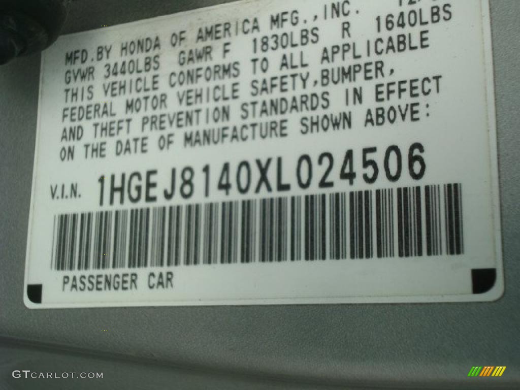 1999 Civic EX Coupe - Vogue Silver Metallic / Dark Gray photo #18