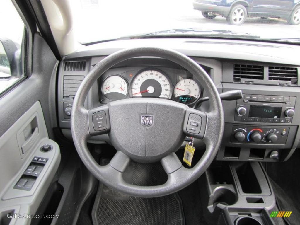 2010 Dakota Big Horn Crew Cab - Stone White / Dark Slate Gray/Medium Slate Gray photo #21