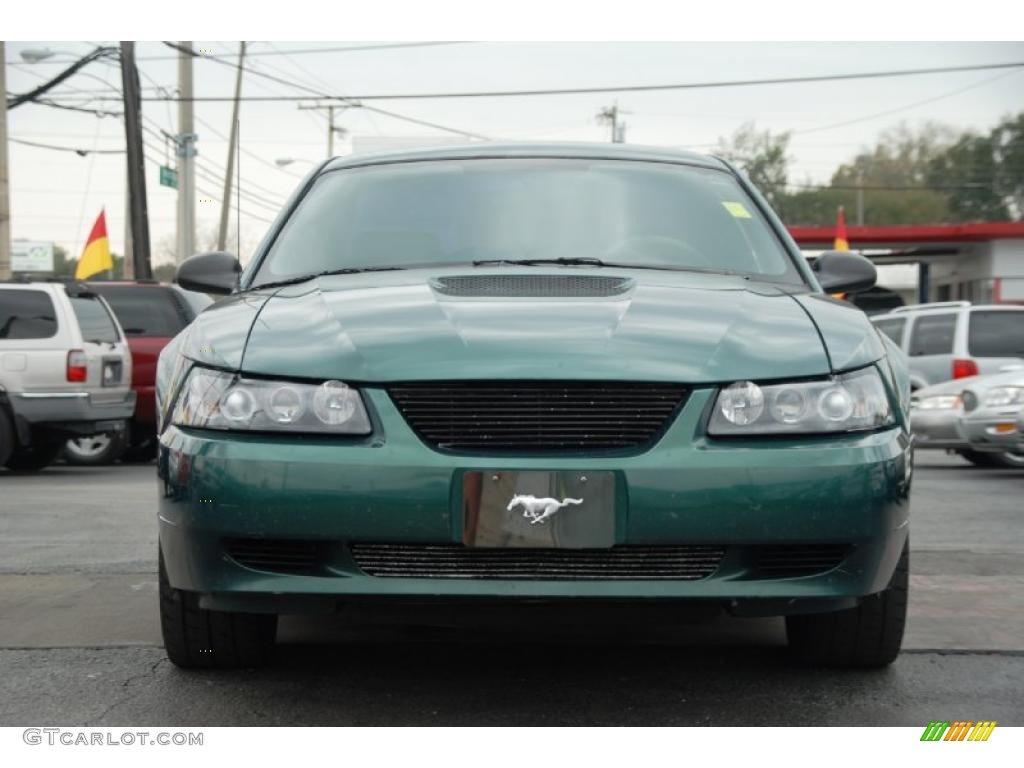 2000 Mustang V6 Coupe - Amazon Green Metallic / Dark Charcoal photo #7