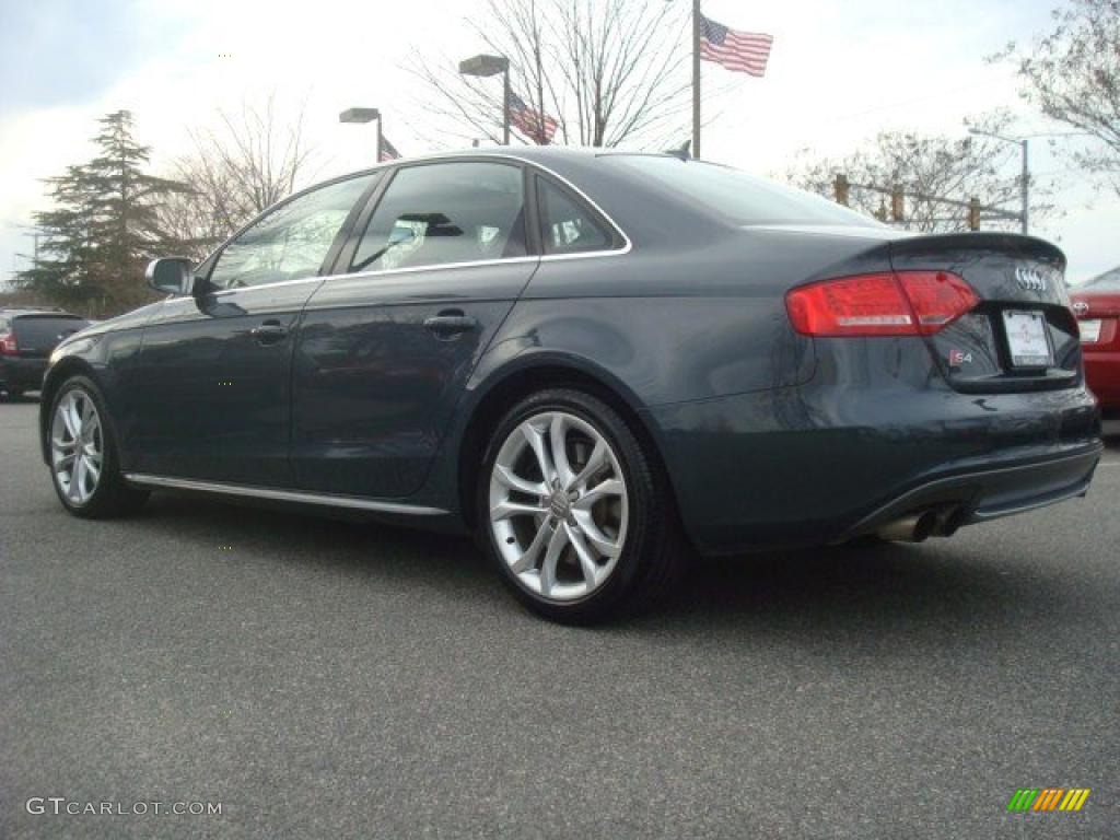 2010 S4 3.0 quattro Sedan - Meteor Gray Pearl Effect / Black/Red photo #8