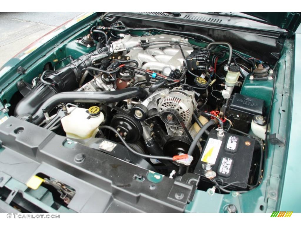 2000 Ford Mustang V6 Coupe 3.8 Liter OHV 12-Valve V6 Engine Photo #44666963