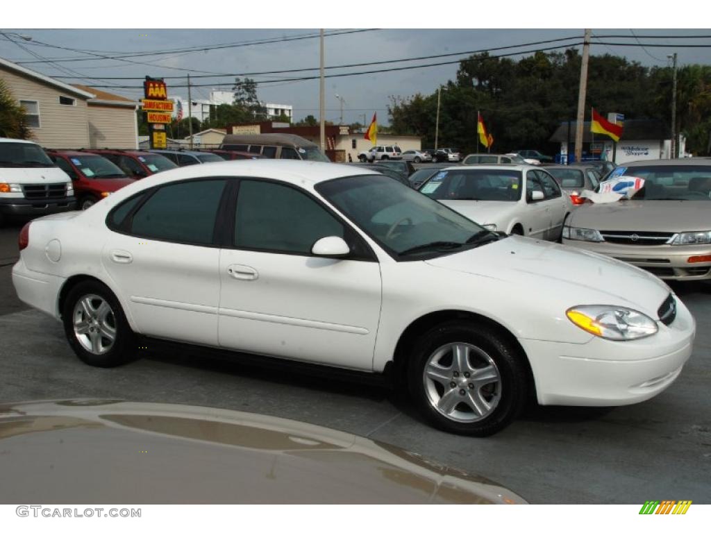 2000 Taurus SEL - Vibrant White / Medium Parchment photo #5