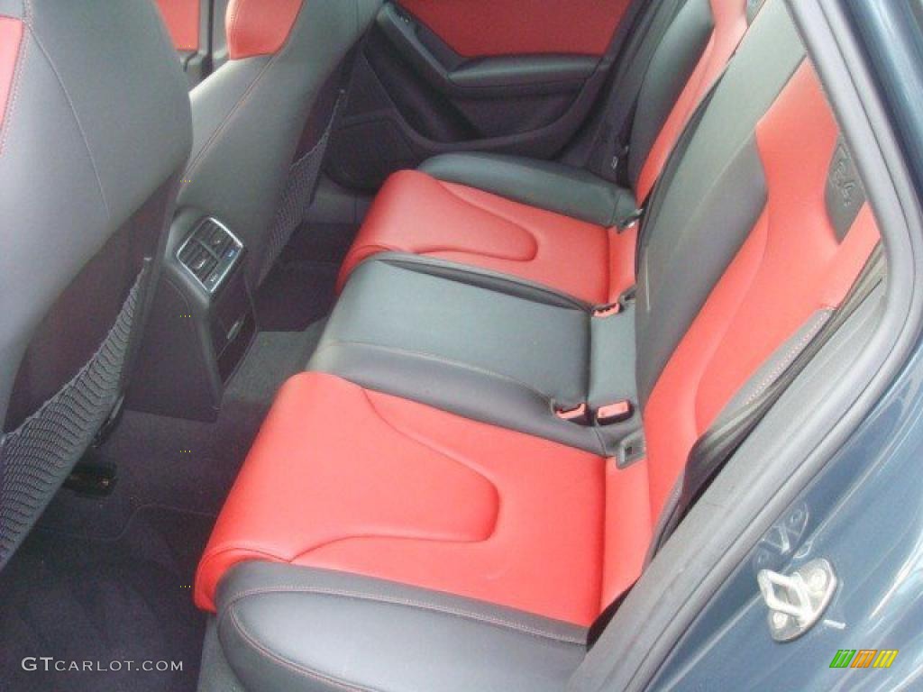 Black/Red Interior 2010 Audi S4 3.0 quattro Sedan Photo #44667051