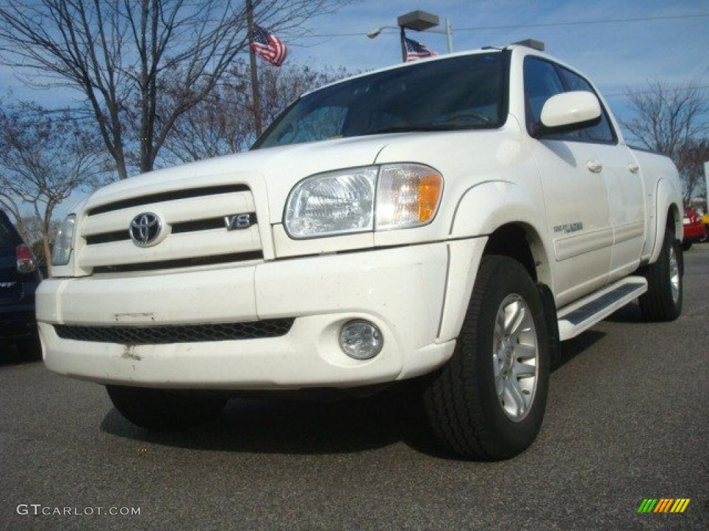 2005 Tundra Limited Double Cab 4x4 - Natural White / Taupe photo #1