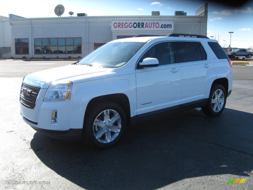 2011 Terrain SLT - Olympic White / Jet Black photo #1