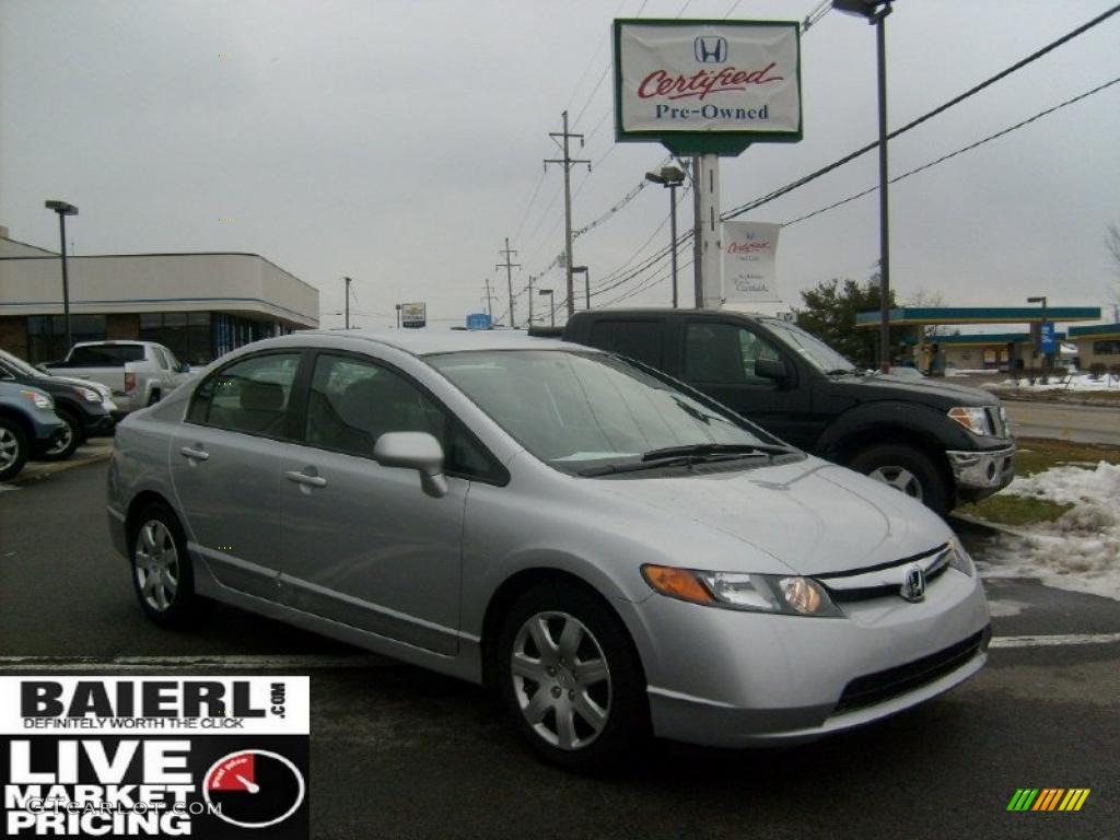 Alabaster Silver Metallic Honda Civic