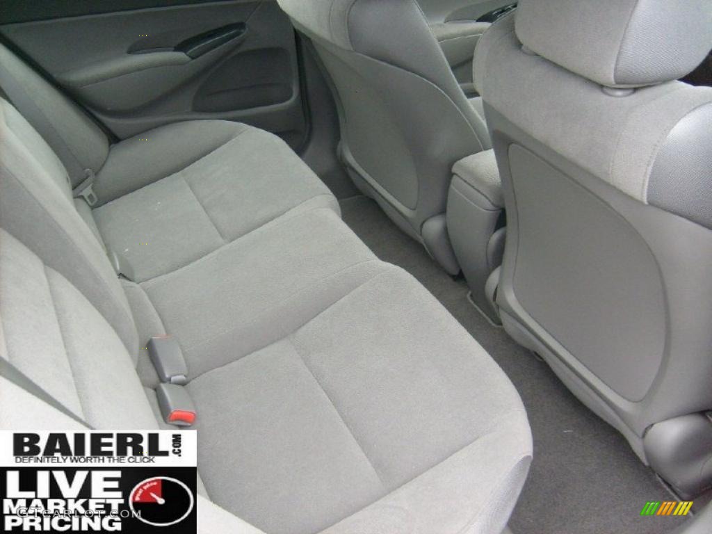 2008 Civic LX Sedan - Alabaster Silver Metallic / Gray photo #16