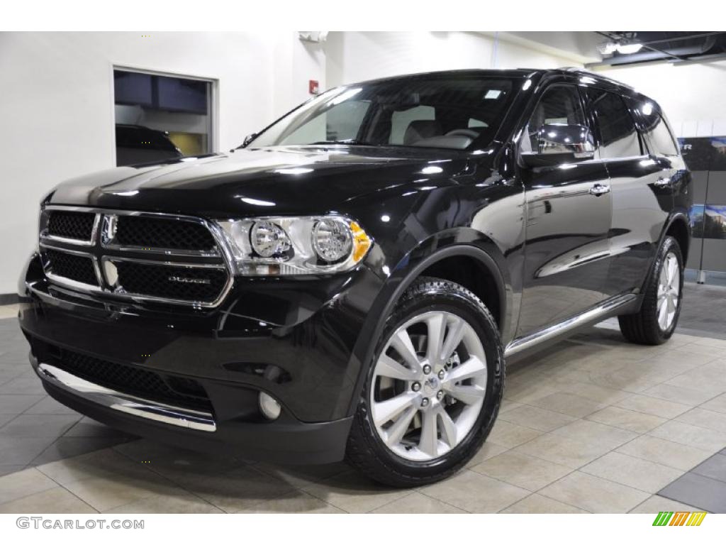 Brilliant Black Crystal Pearl 2011 Dodge Durango Crew Exterior Photo #44672339