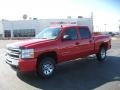 2011 Victory Red Chevrolet Silverado 1500 LS Crew Cab  photo #1