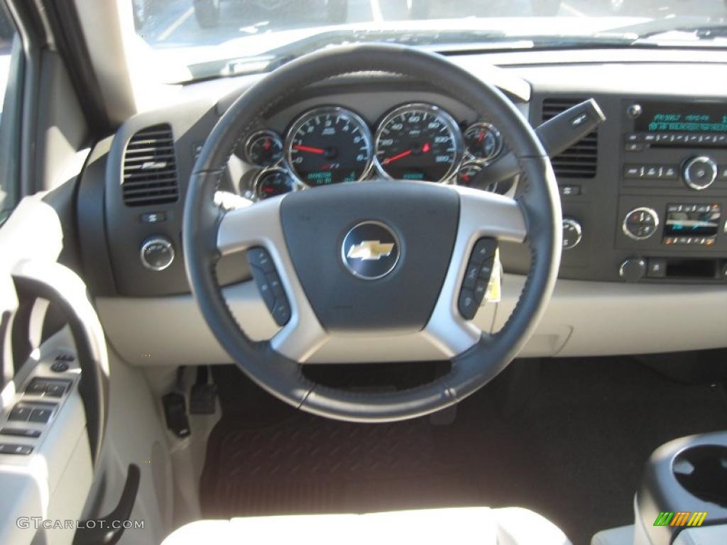 2011 Silverado 1500 LT Crew Cab 4x4 - Sheer Silver Metallic / Light Titanium/Ebony photo #9