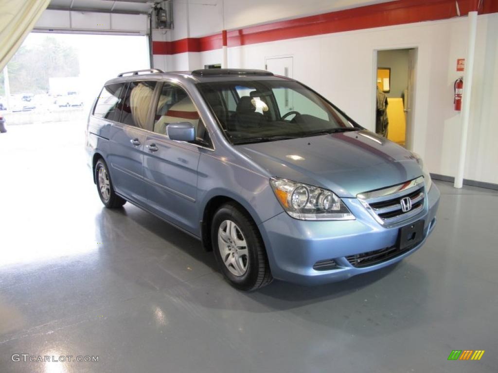 2007 Odyssey EX-L - Ocean Mist Metallic / Gray photo #7