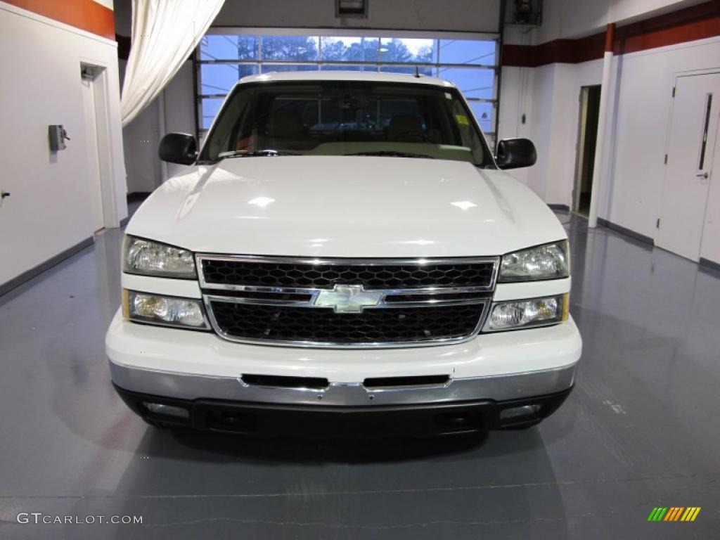 2006 Silverado 1500 LT Crew Cab 4x4 - Summit White / Tan photo #9