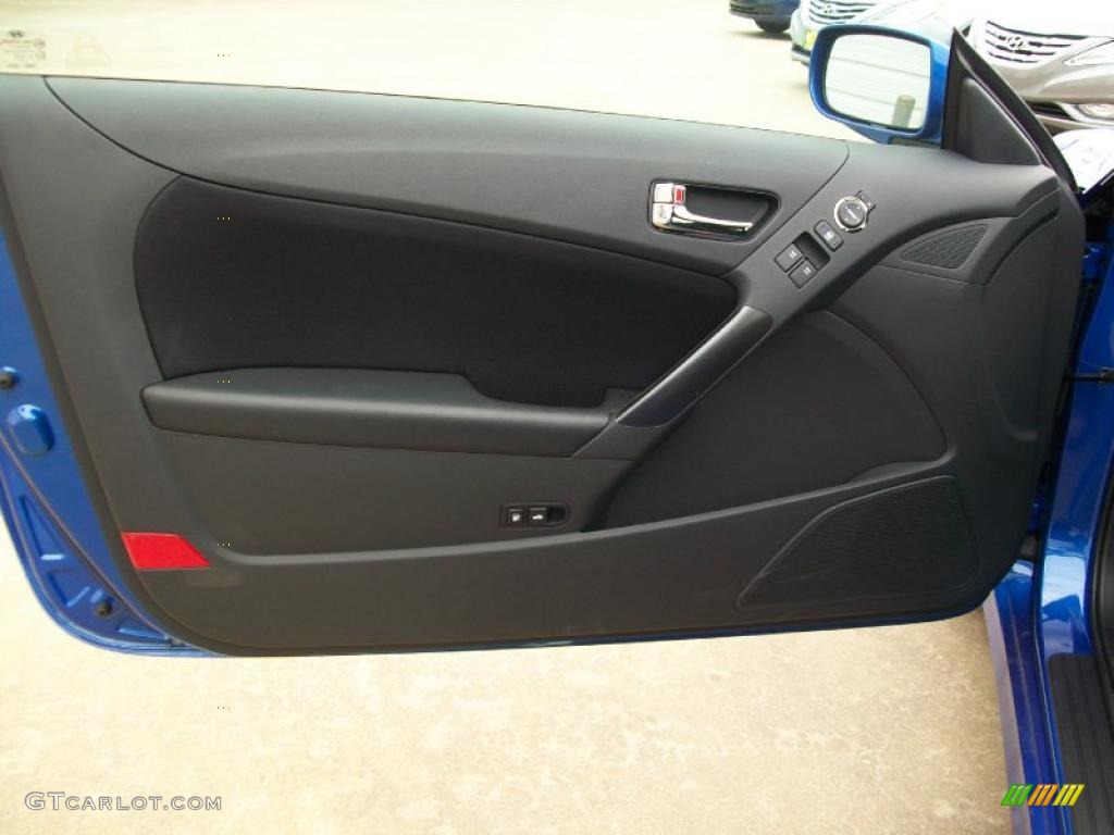 2011 Genesis Coupe 2.0T - Mirabeau Blue / Black Cloth photo #18