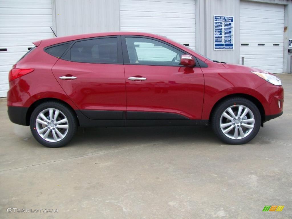 Garnet Red 2011 Hyundai Tucson Limited Exterior Photo #44675559